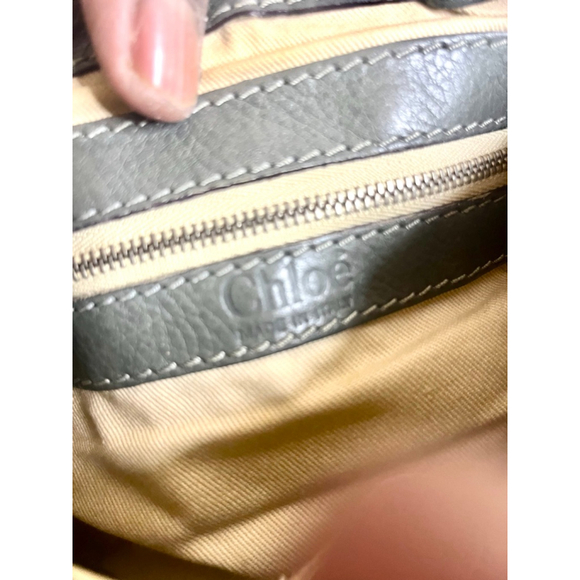 Chloe Mini Paddington Grey Leather Handbag with Key and Lock - Picture 10 of 15